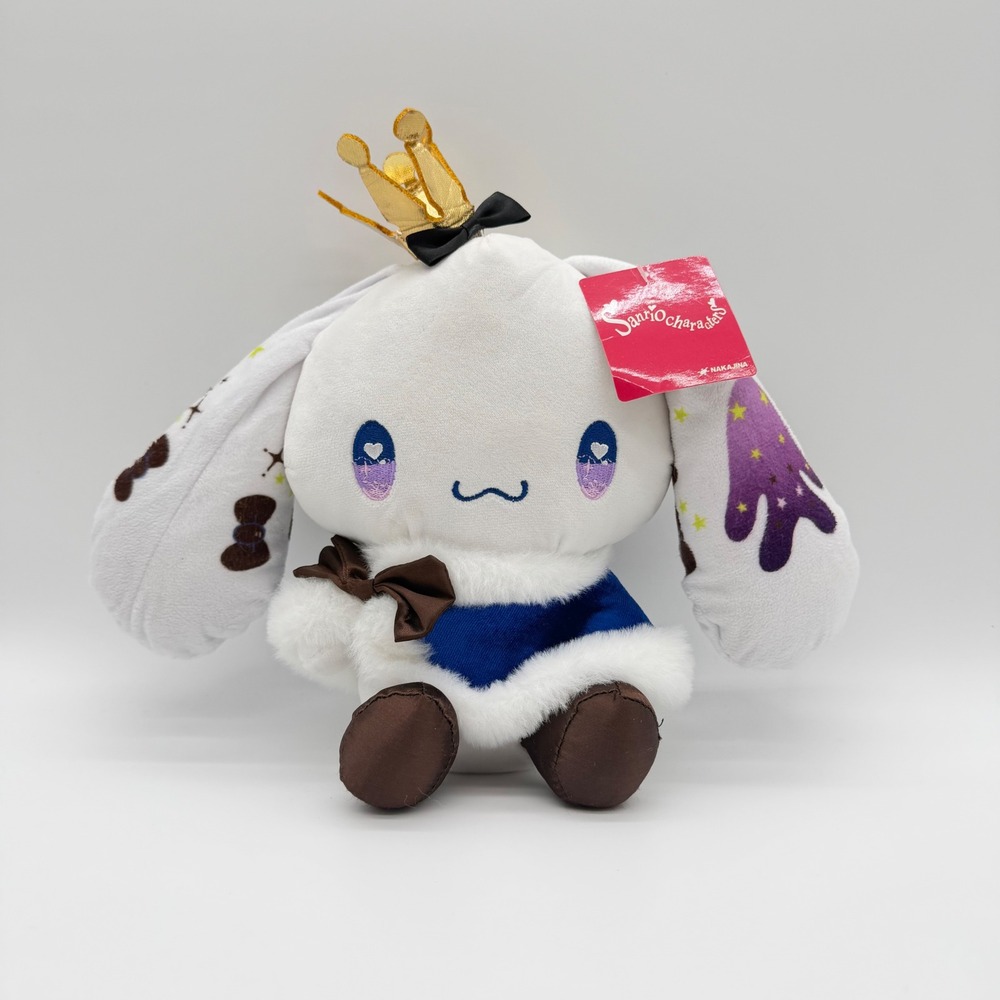Sanrio Cinnamoroll Idol Color Mascot Plush Gold Crown Blue Cape Nakajima Corp